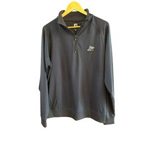 FootJoy Men's Navy Blue 1/4 Zip Pullover Jacket Large Vesper Country Club Golf